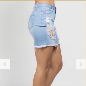 Blue jean skirt